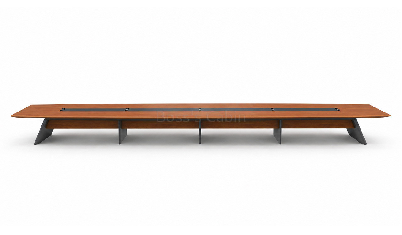 ‘Aulenti’ 28 Feet Boardroom Table In Open Pore Walnut Veneer