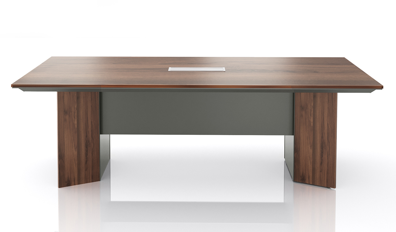 ‘Maxima’ 8 Feet Meeting Table in Walnut Finish
