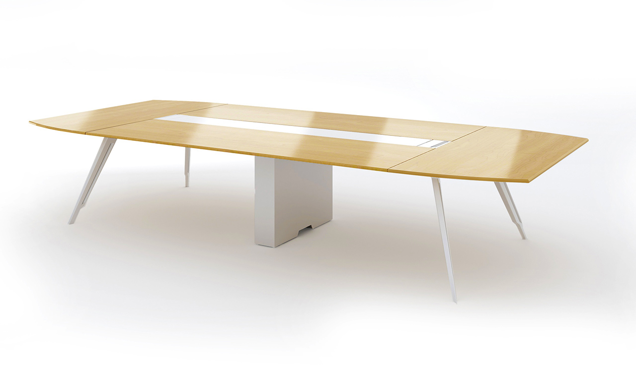 ‘Kross’ 15 Feet Conference Table In Maple Veneer Finish