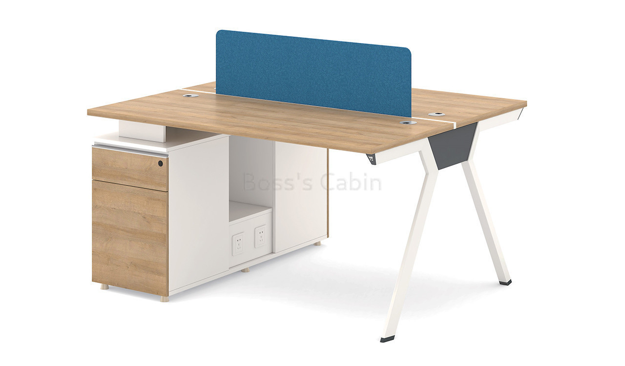 ‘Kano’ 2 Seater Modular Workstation System With Storage