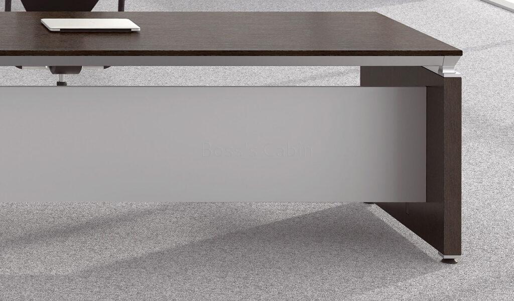 Eazy 8 Feet Executive Desk In Dark Oak Veneer: Boss's Cabin