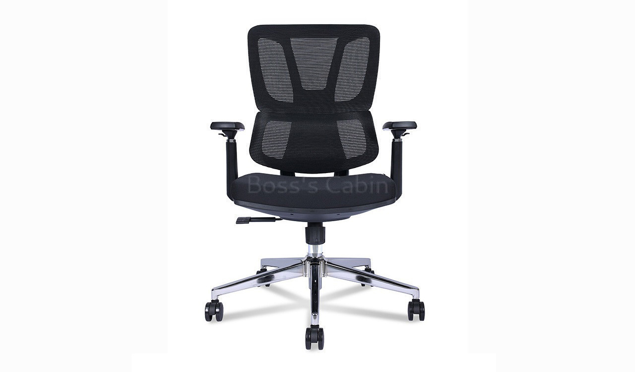 ‘Clove’ Medium Back Office Chair In Black Frame