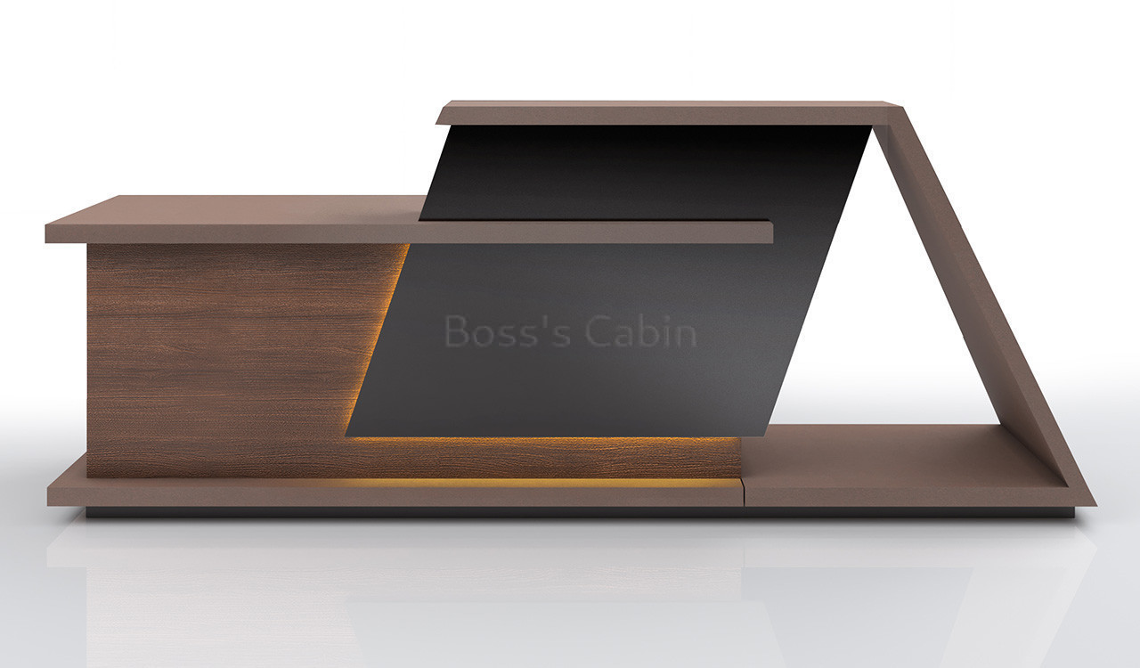 ‘Zefir’ 9 Feet Reception Table In King Walnut