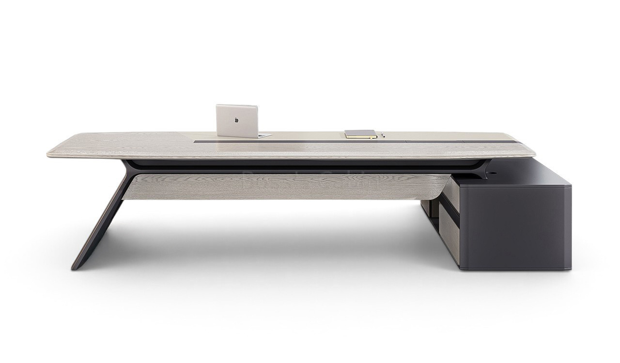 ‘Aulenti Neo’ 9 Feet Director’s Table In Open Pore White Oak