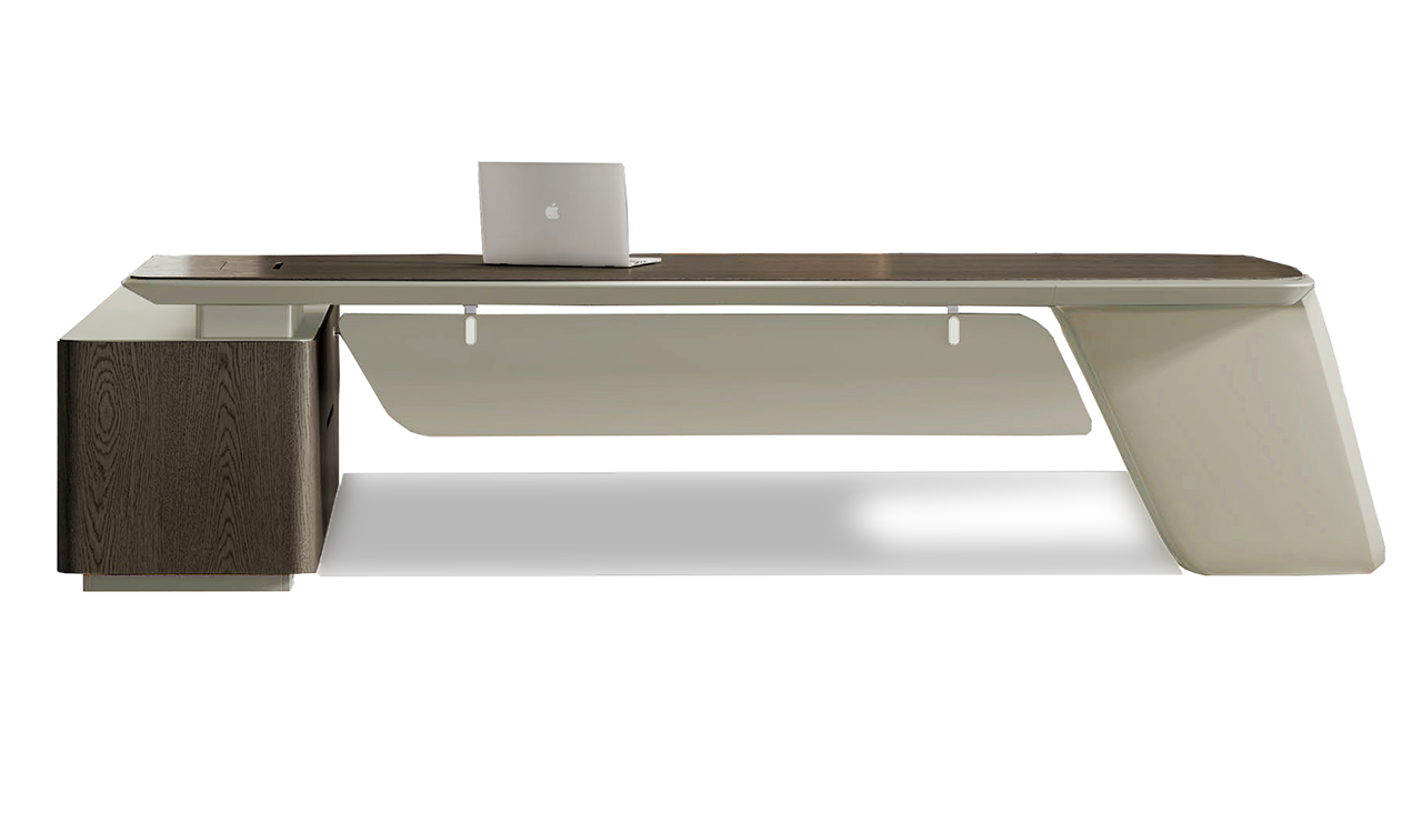 ‘Airwing’ 8 Feet Office Desk In North American Walnut Veneer
