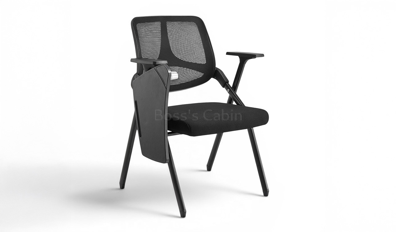 ‘Qube’ Mesh Back Training Chair With Foldable Writing Pad