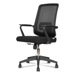 ‘Spirit Plus’ Medium Back Mesh Office Chair In Black Frame