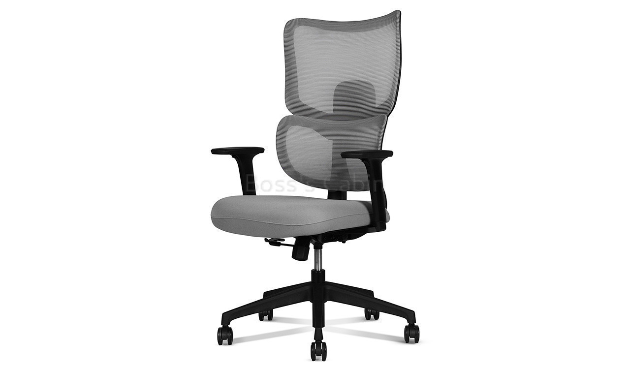 ‘Hylo Lite’ High Back Office Chair In Black Frame & Gray Mesh